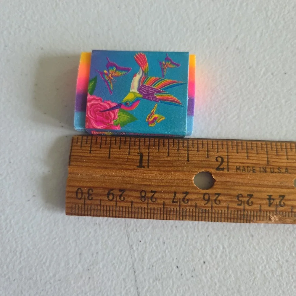 Vintage Y2K Lisa Frank Masterpiece Hummingbird Rainbow Eraser